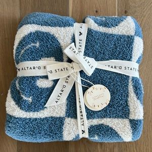 Altar’d State Checkered Smiley Throw Blanket